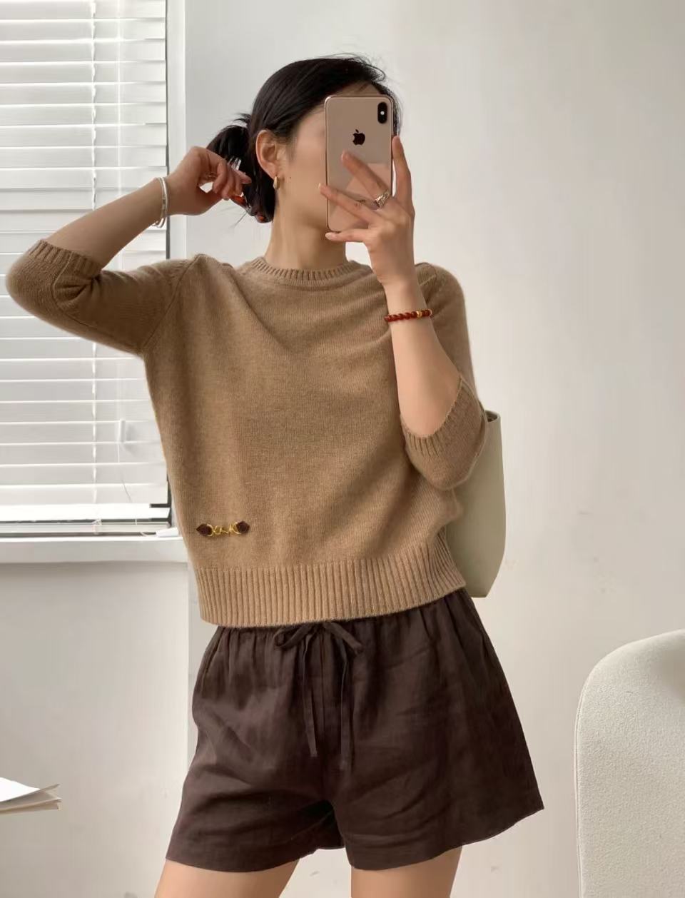 99新 GUCCI/古驰 有奢友得严选丨古驰咖色秋冬时尚休闲毛衣00770