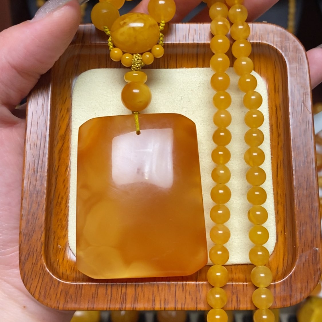 【闪购商品】蜜蜡颈饰未镶嵌项链