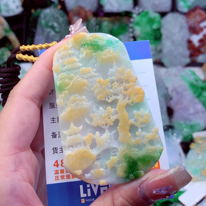 【闪购商品】翡翠颈饰未镶嵌广*挂件