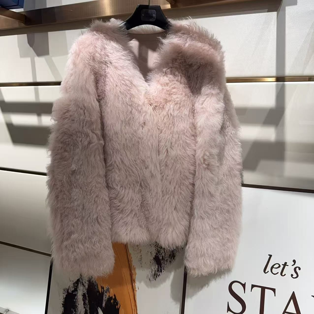 【琪的style】（原仓原链接退回.否无法退款）托卡皮毛一体外套WJ07