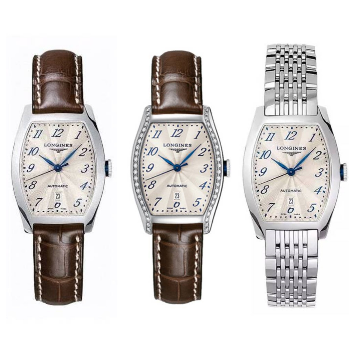 99新 Longines/浪琴 女表典藏/机械/白盘数字/表径26*30.6mm/女士