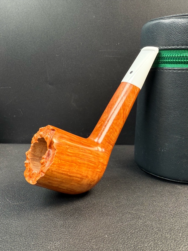 意大利卡斯特罗收藏kkkk手工石楠木烟斗（内径21.7斗深42长127）