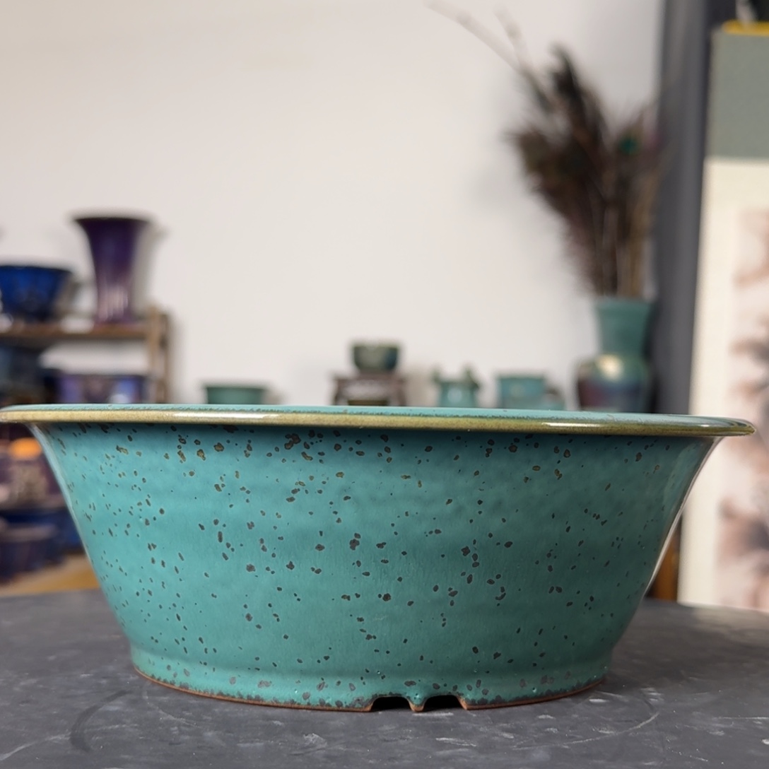 男***帅摆件钧瓷觉象绿植盆景花盆