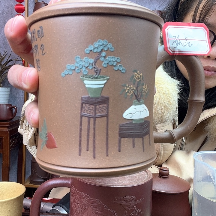 紫砂茶杯原矿紫砂杯