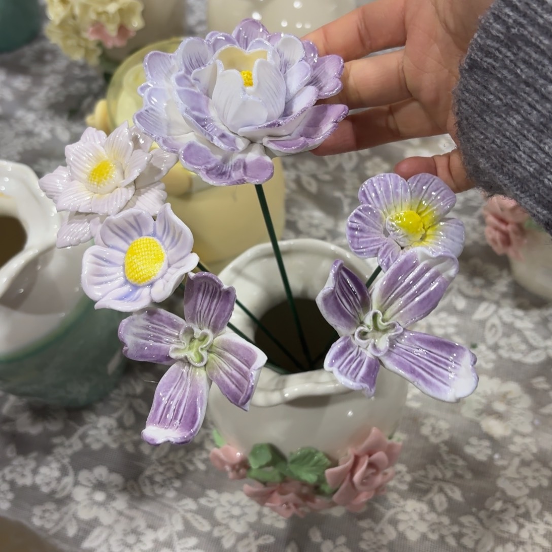 陶瓷花，拍满20发货，退款拉黑