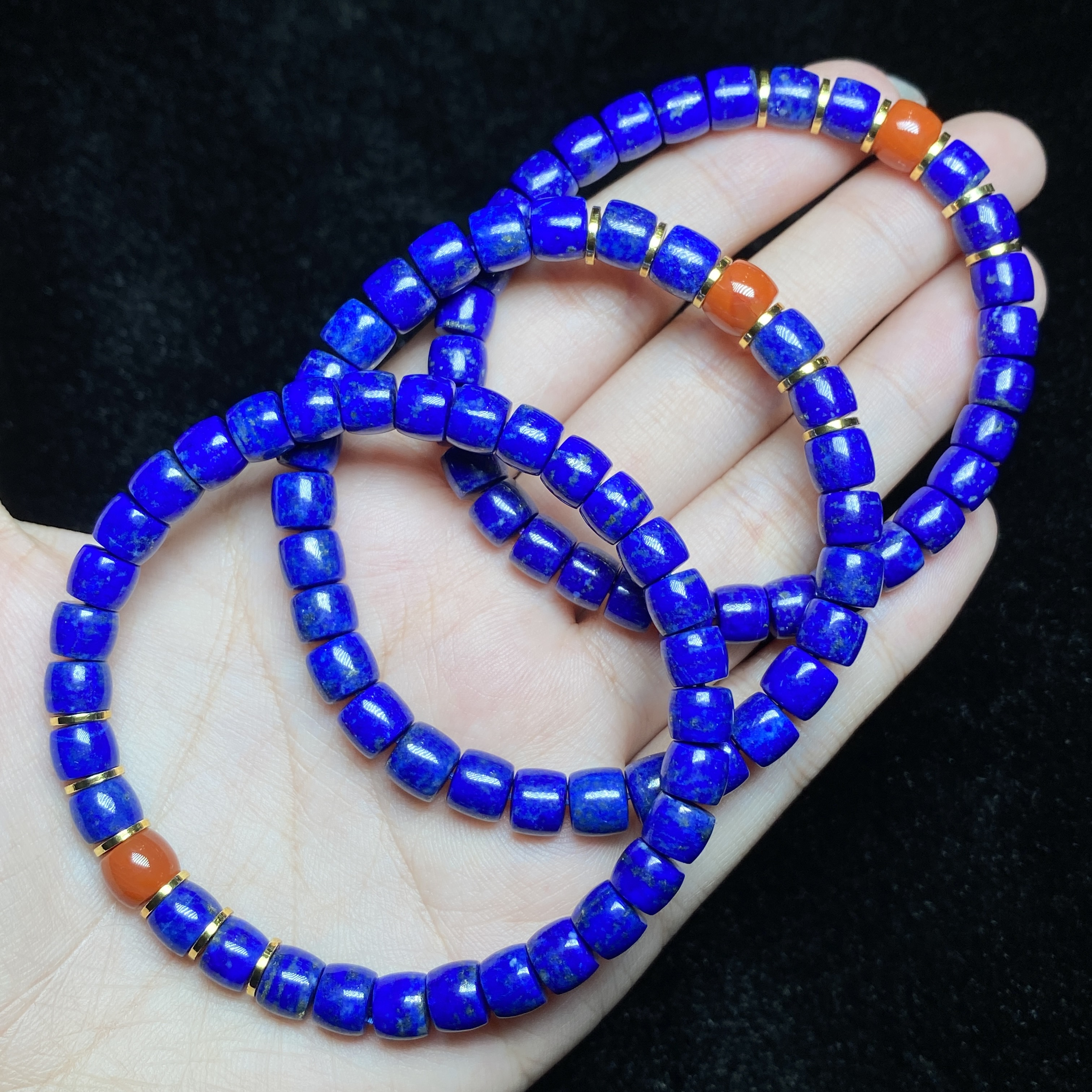 【小北好物】青金石单圈手串约5*6mm【多样性发一件】QL01X1379