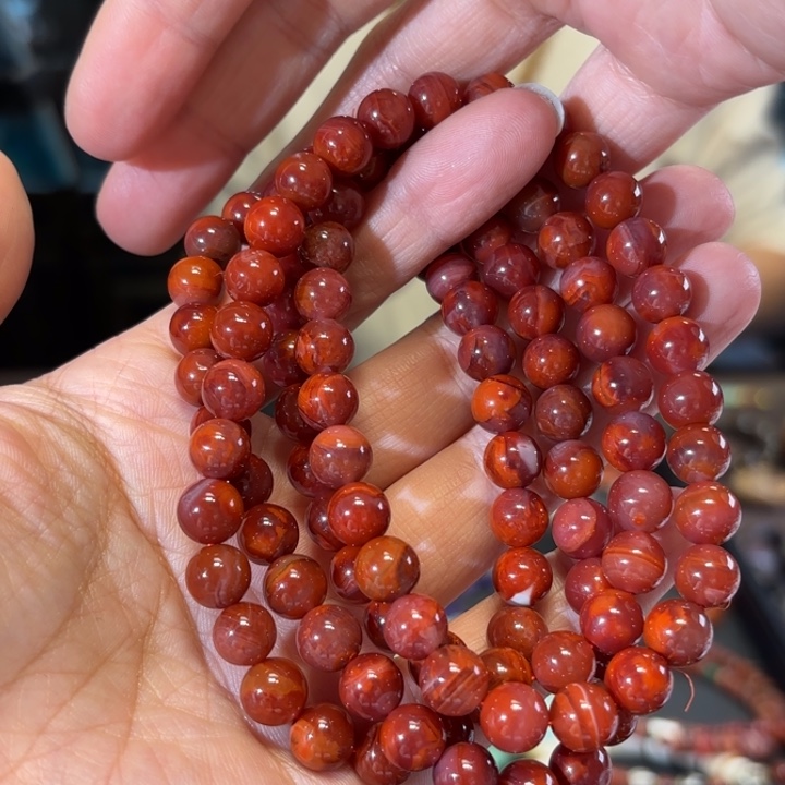 南红玛瑙未镶嵌颈饰