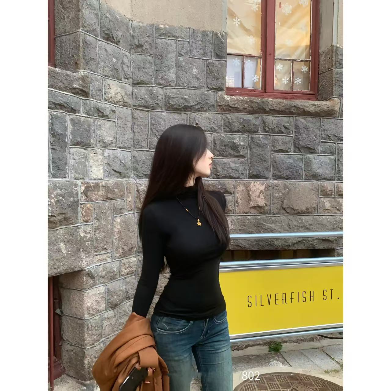 徐秋阳 曲线T   百搭时尚休闲设计感显瘦显白唐装上衣11762-