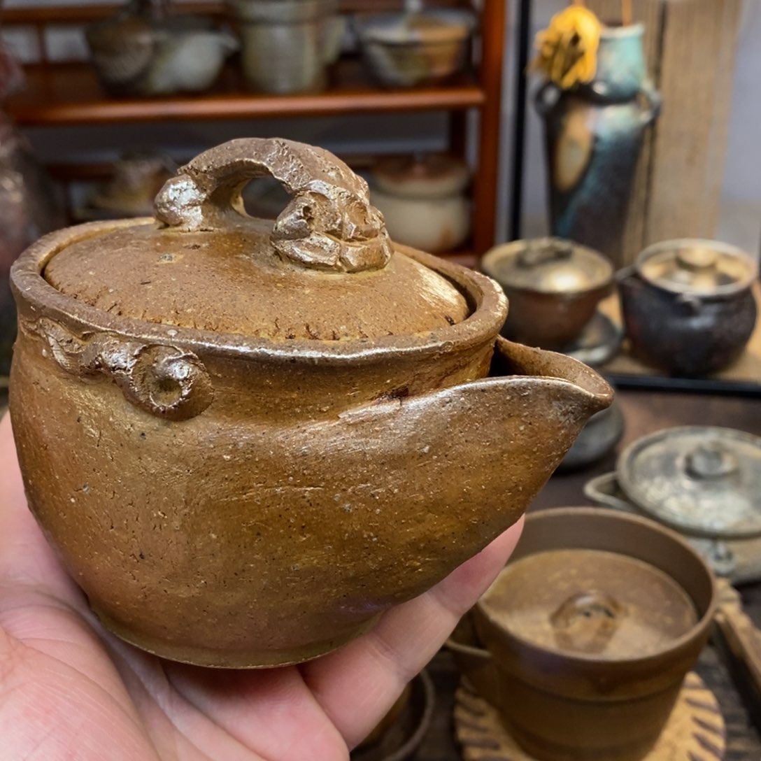 备前烧柴烧茶具热**名木村陶云