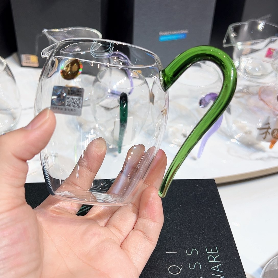 用***8禾器怡然浅玉色公道杯