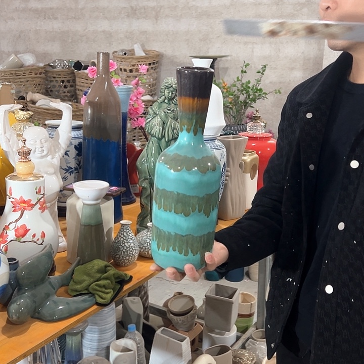 瓶高度35厘米口径5厘米微瑕捡漏