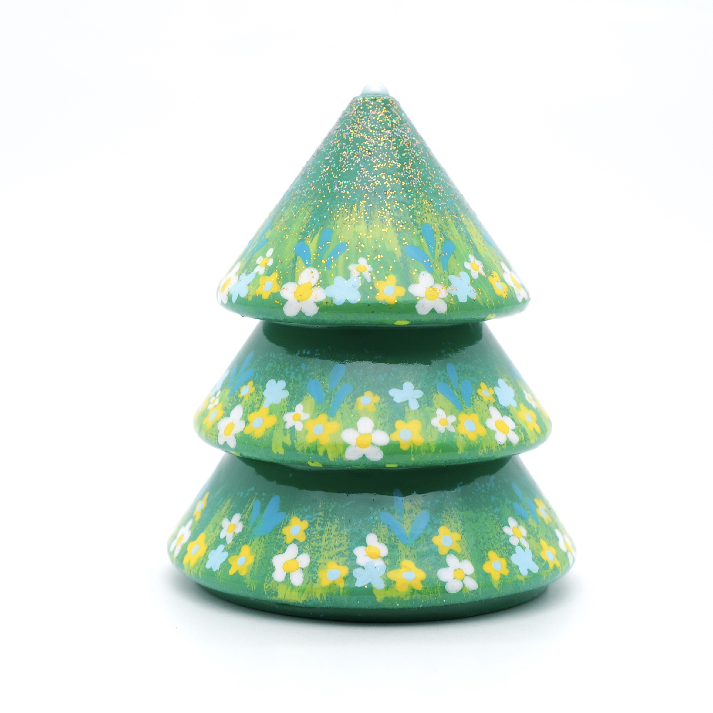 王甜心松树摆件 手工制作上色 石膏摆件 仅一件