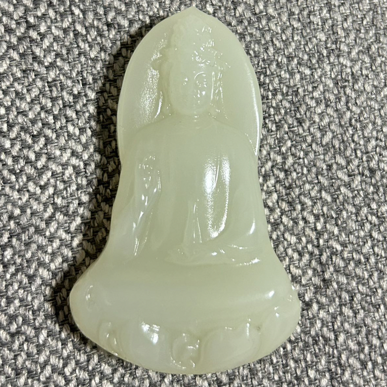 【主播推荐】新疆精品 素衣净瓶观音 黄口吊坠