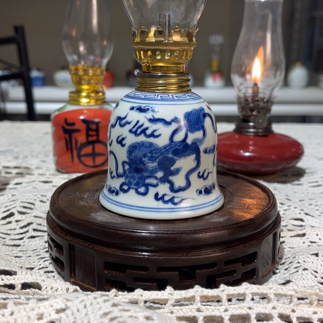摆件景德镇陶瓷香薰灯