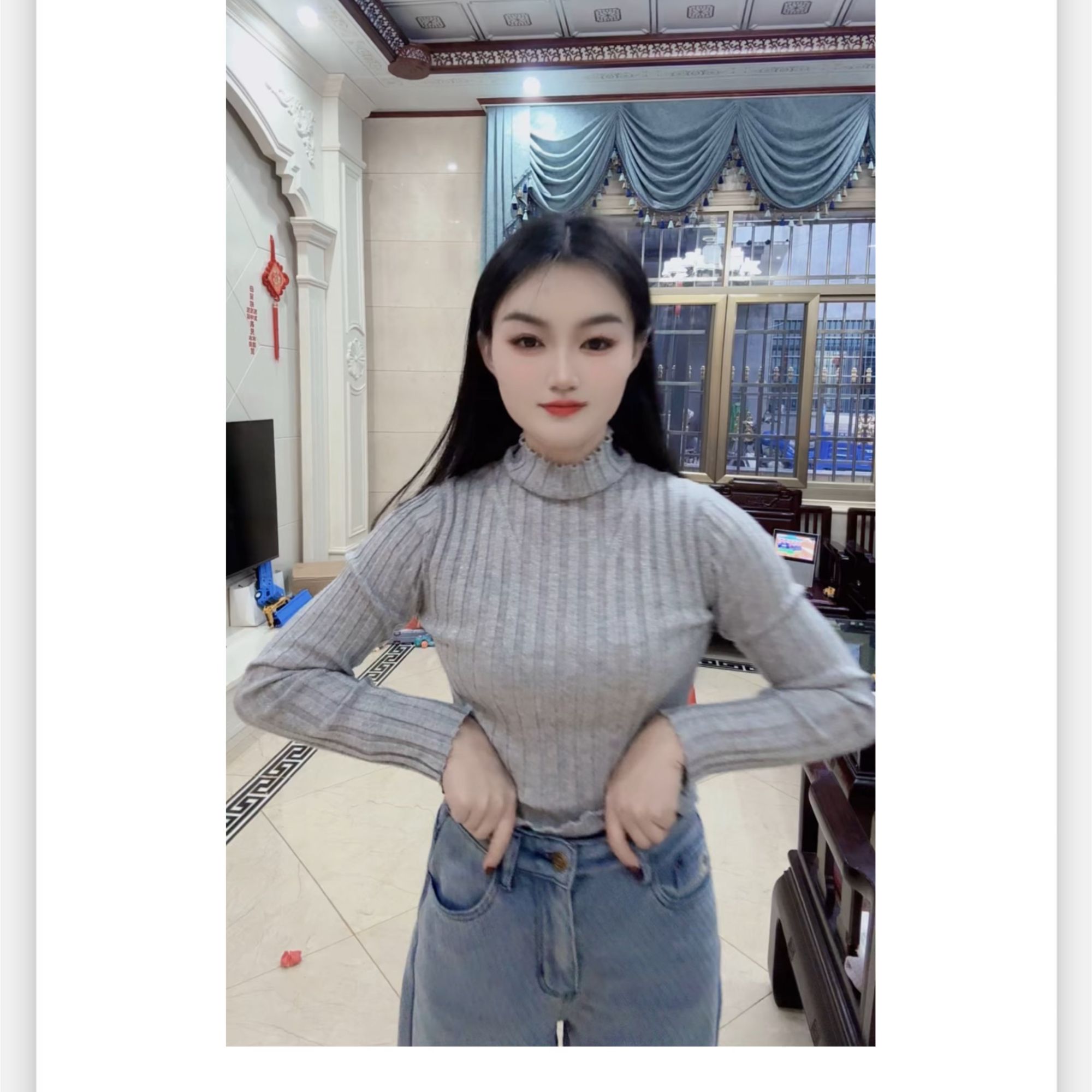 024所幸家半高领上衣