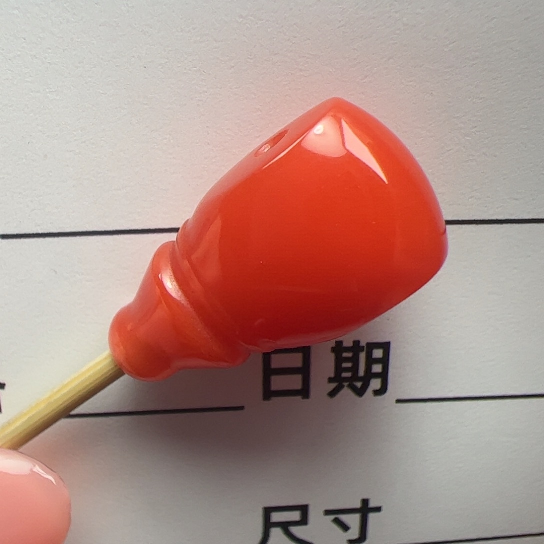 南红玛瑙三通9mm未镶嵌