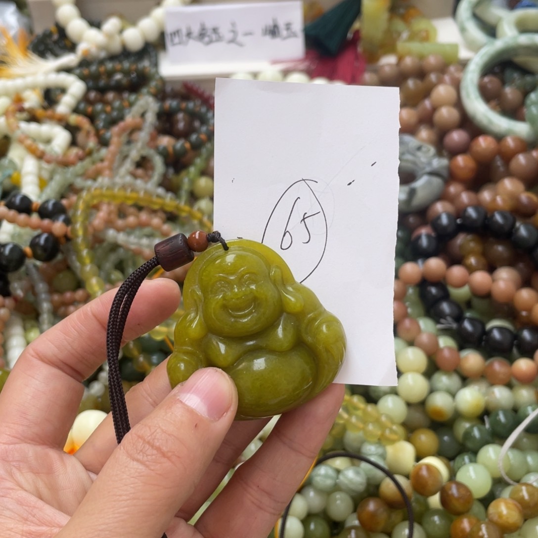 蛇纹石玉手链合金