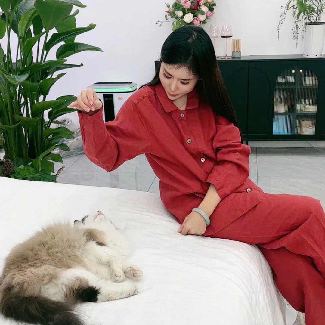 【福宝精选】时尚纯汉麻女士家居服    女款睡衣    