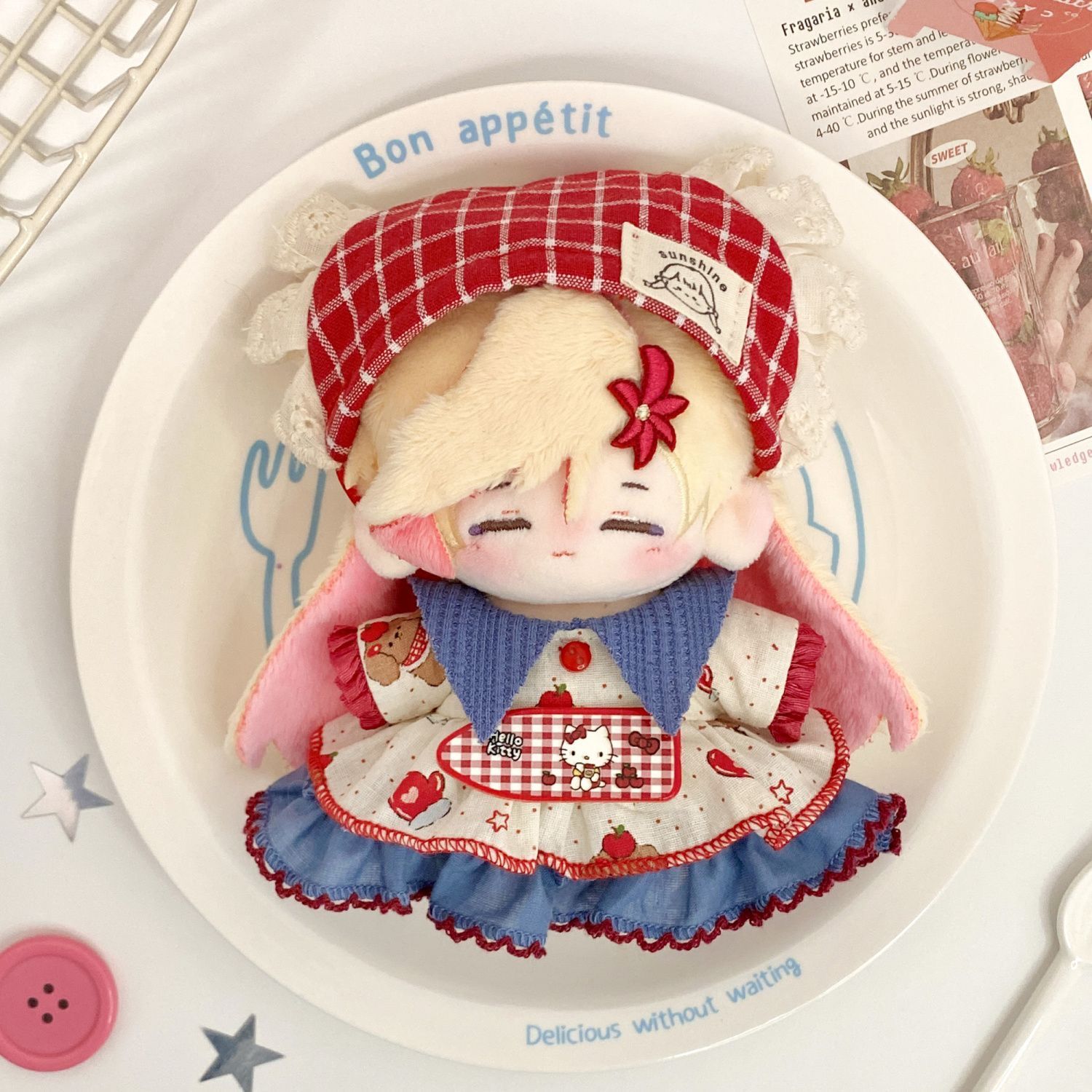 10cm娃衣海星体正常棉花娃娃衣服洛丽塔裙苹果茶派正版原创设计zz