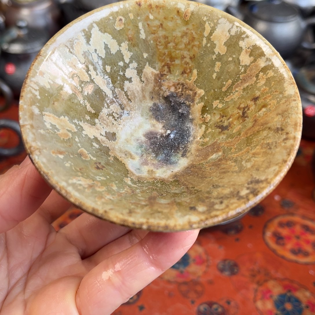 柴烧茶器主人杯杯柴烧