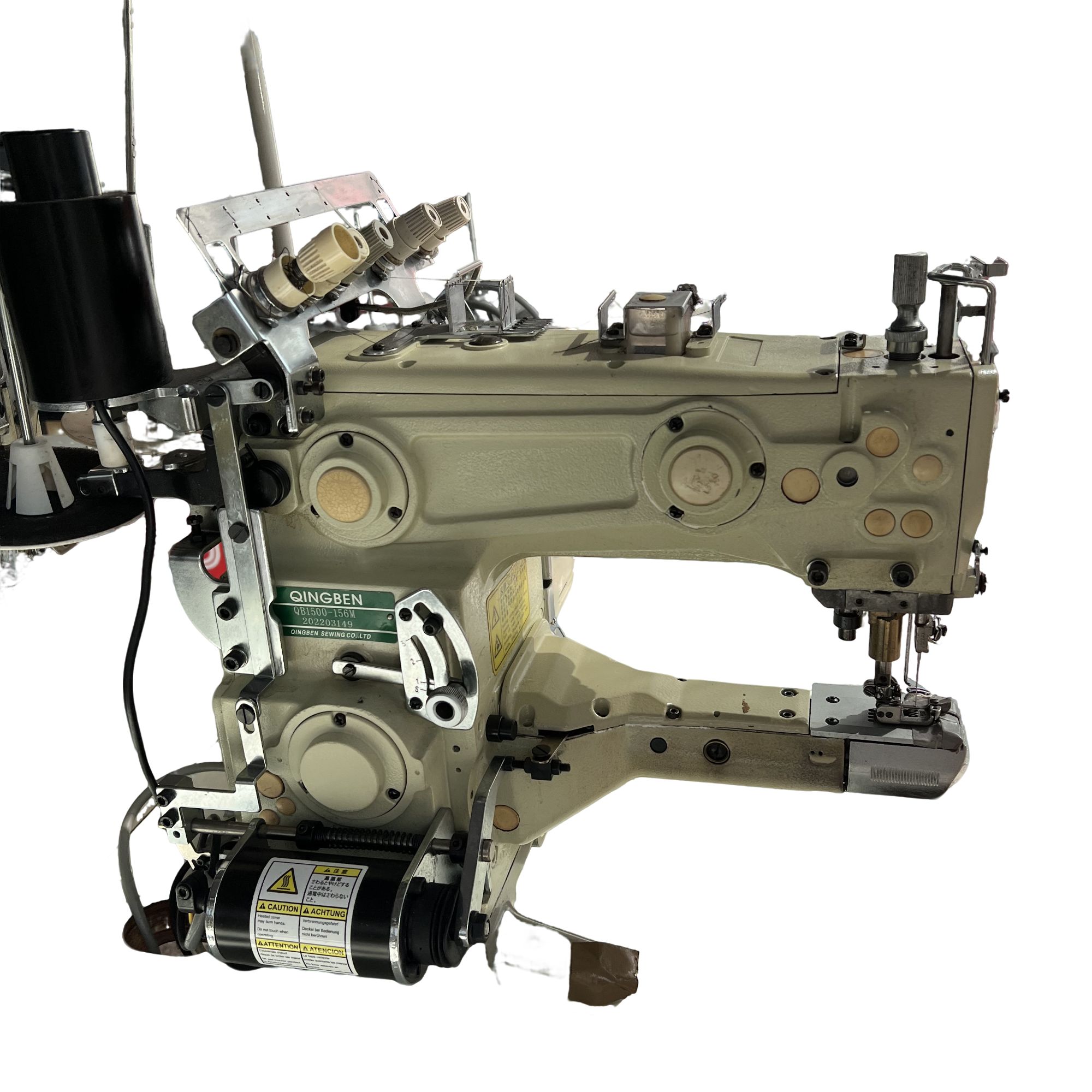 青本电脑自动剪线短嘴猪头机适合各种针织面料压线