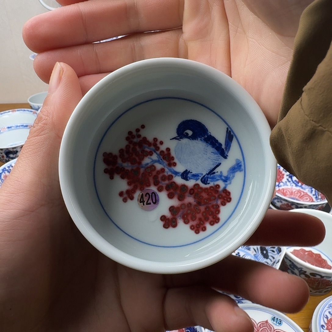 寻***里青花釉里红卢氏杯