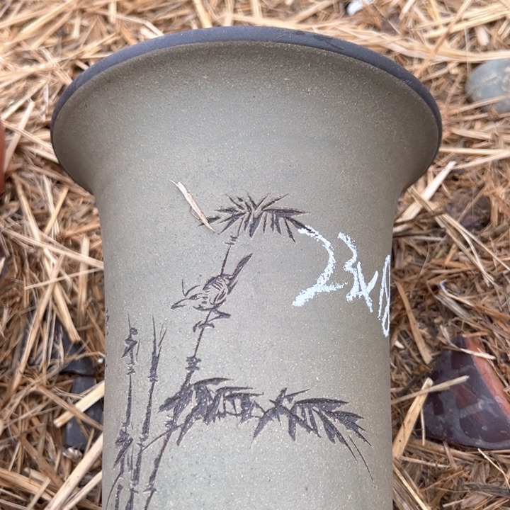 红陶紫砂兰花微瑕