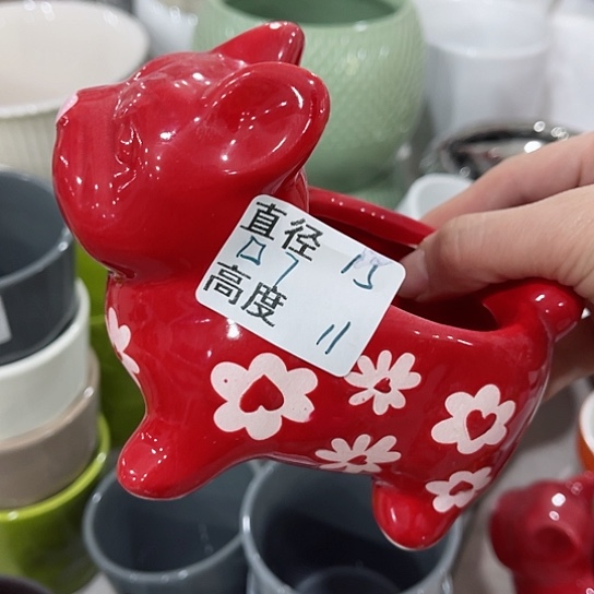 多肉绿植陶瓷花盆9.9包邮，有孔