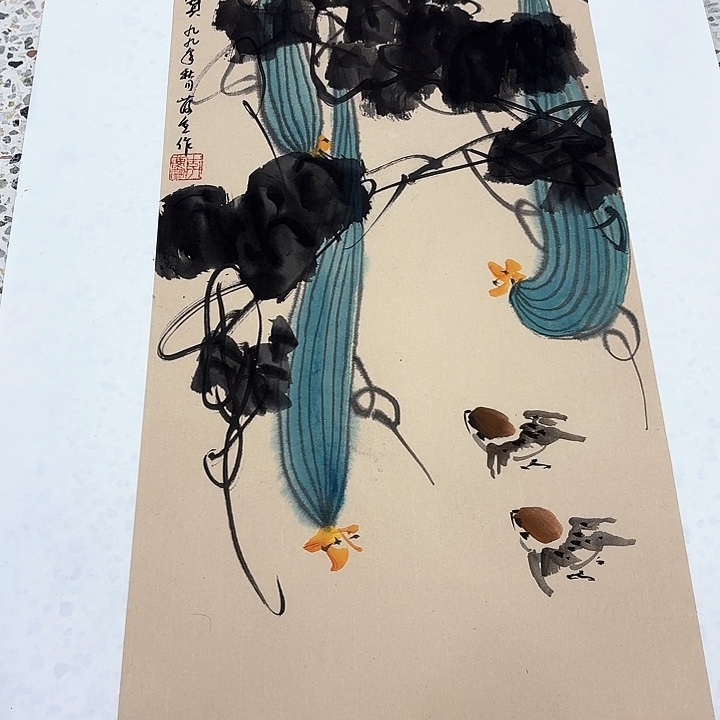 国画李庆宣老先生去伪存真原作