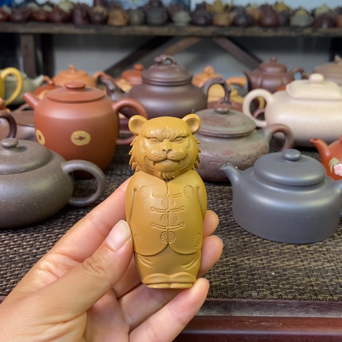 紫砂茶宠黄段茶宠….