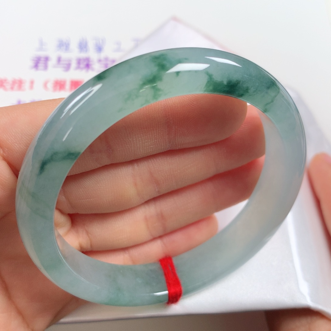 未镶嵌手镯翡翠 正圈②①⑧冰飘花⭐⭐⭐⭐⭐强推