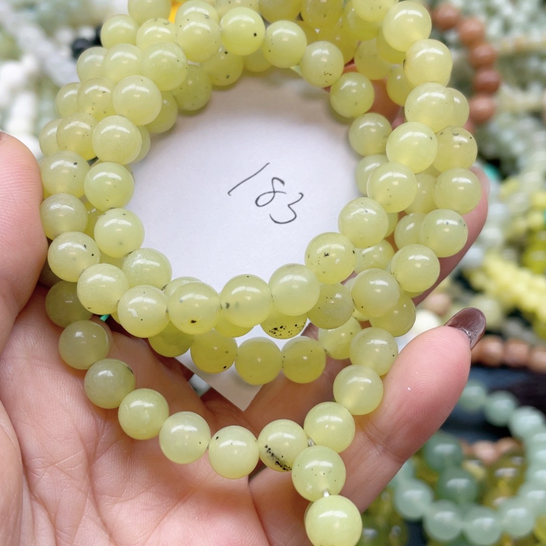 未镶嵌蛇纹石玉手链