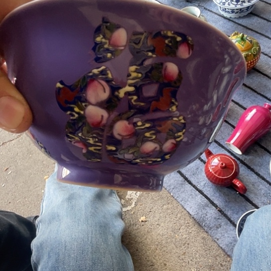 摆件陶纯手工制作颜色釉碗