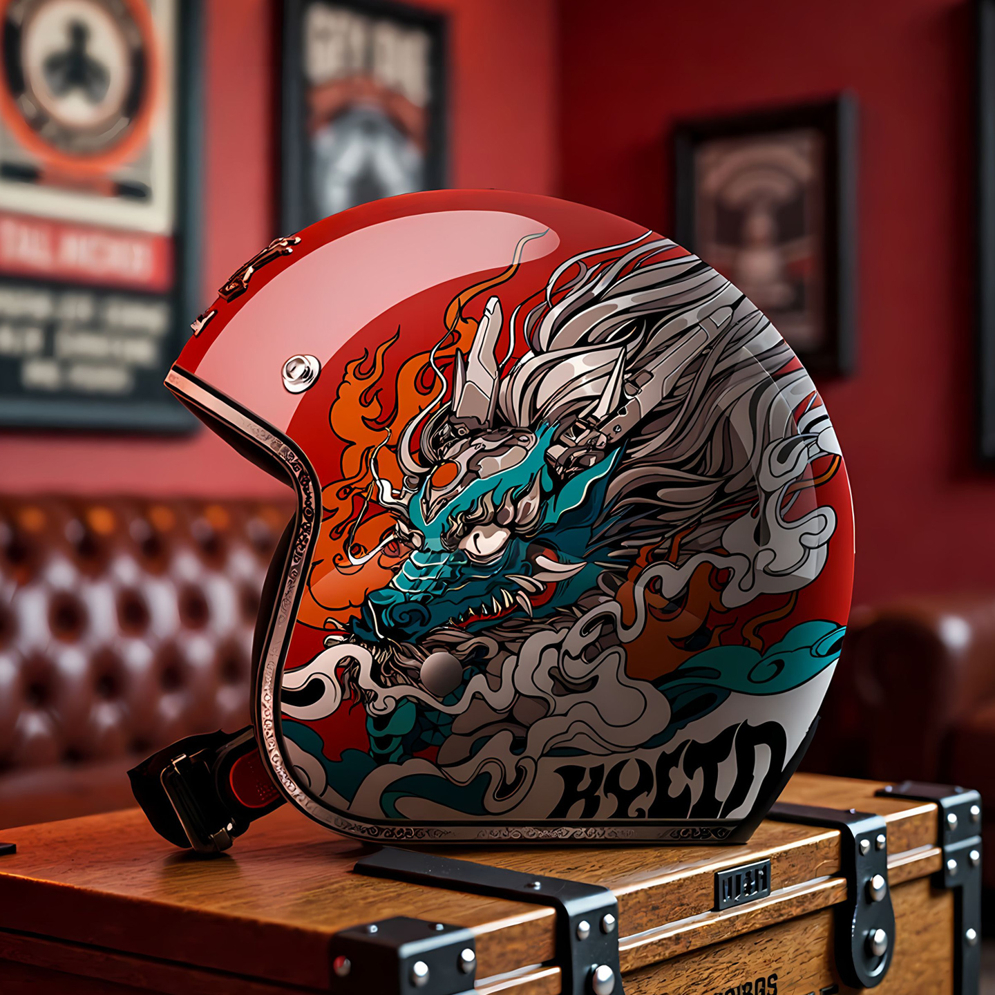 玄祤摩托车机车头盔男女通用锻造碳纤维复古安全赛车四季骑行个性