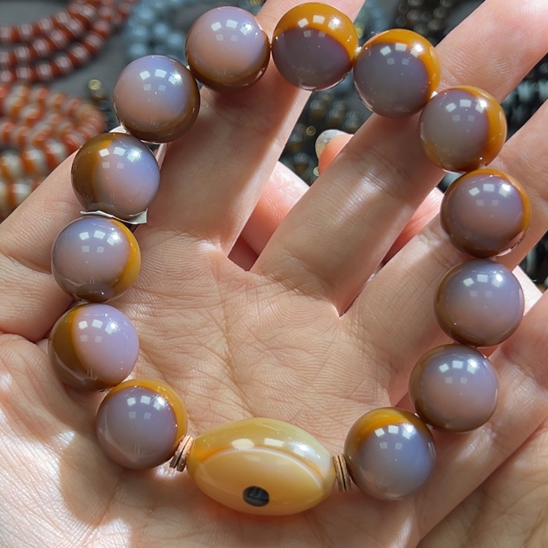 玛瑙/玉髓未镶嵌手链