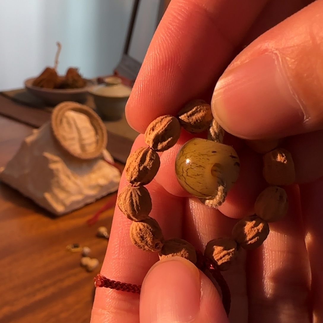 柏香籽/百香籽手串海**色