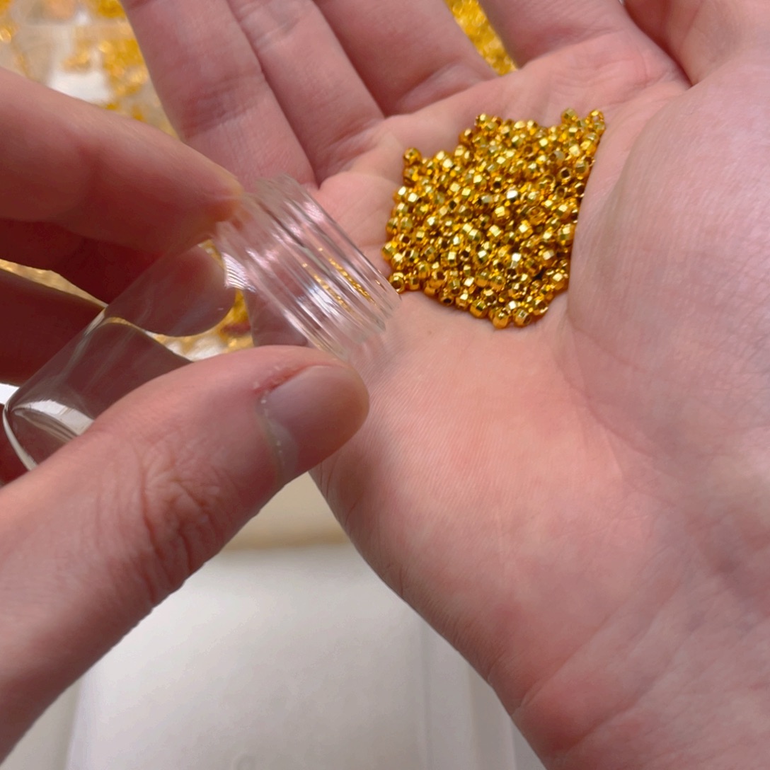 锆石铜合金镭射珠蹦迪珠3mm50颗