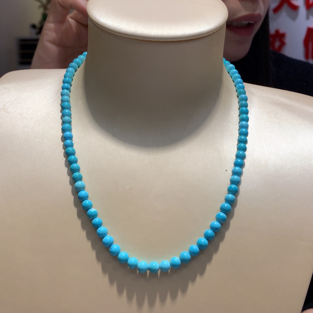 绿松石未镶嵌锁骨链