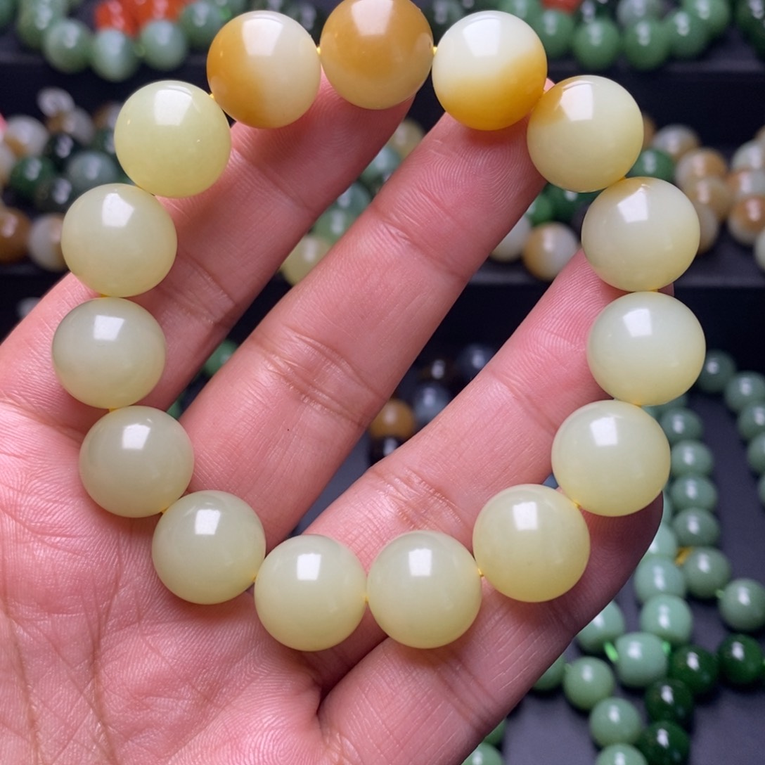 和田玉手串未镶嵌