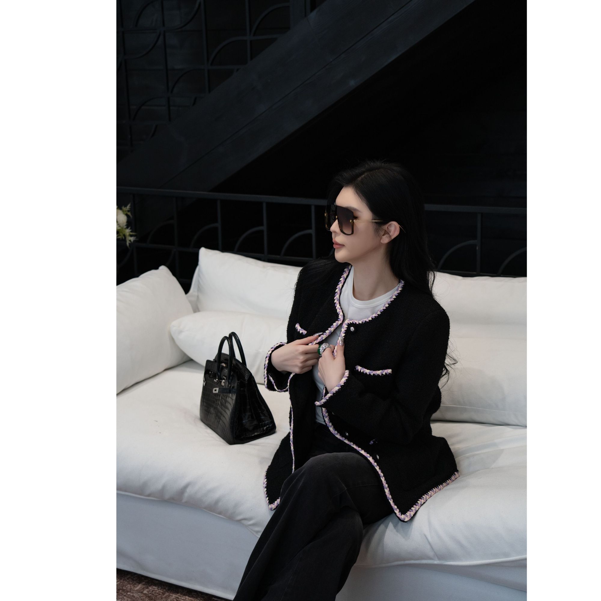 MN.【杜塞花园】气质短款小香风外套 JHD2628