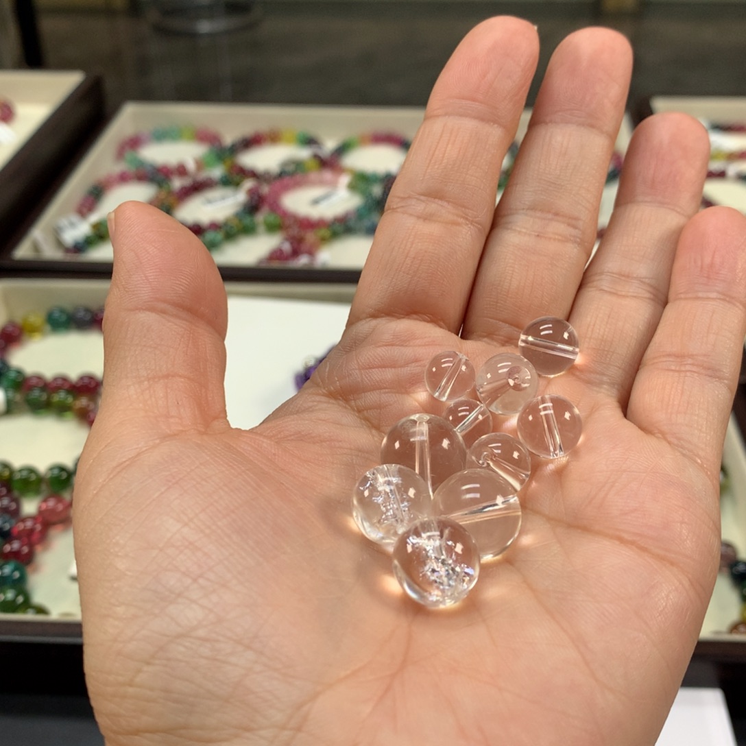 娇***娇手链水晶未镶嵌珠子