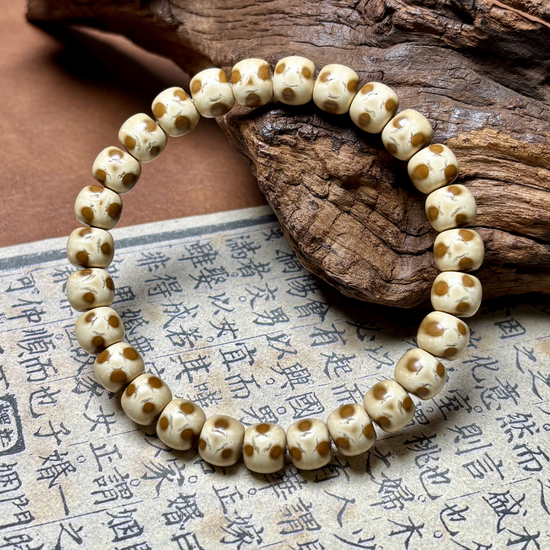 紫金鼠手串 三花熊猫高统一  原生态高油性