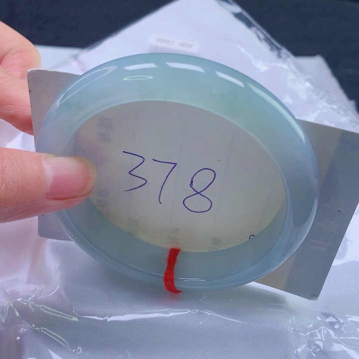 翡翠未镶嵌手镯圈口5859