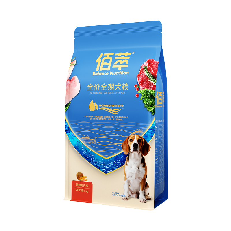 【鸡肉松】佰萃狗粮蓝标鸡肉鸭肉松鱼油全价全期成幼犬粮通用狗粮