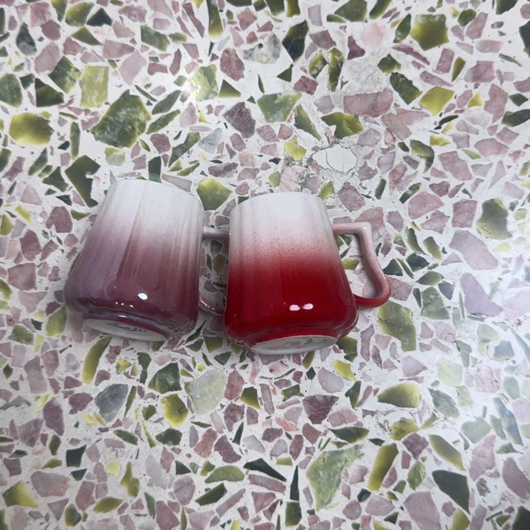 无盖款陶瓷紫红两个