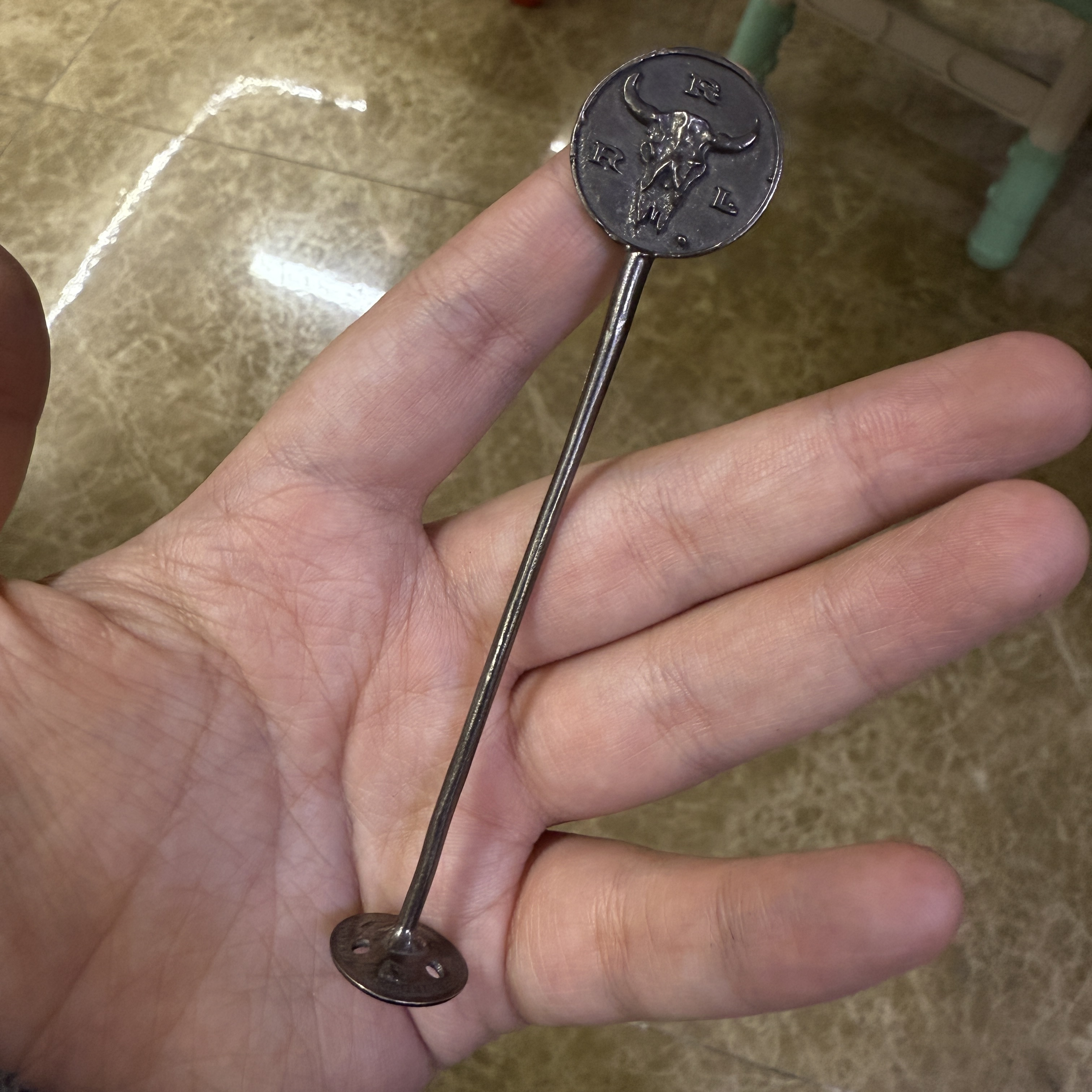 烟斗压棒1917年工艺品压棒