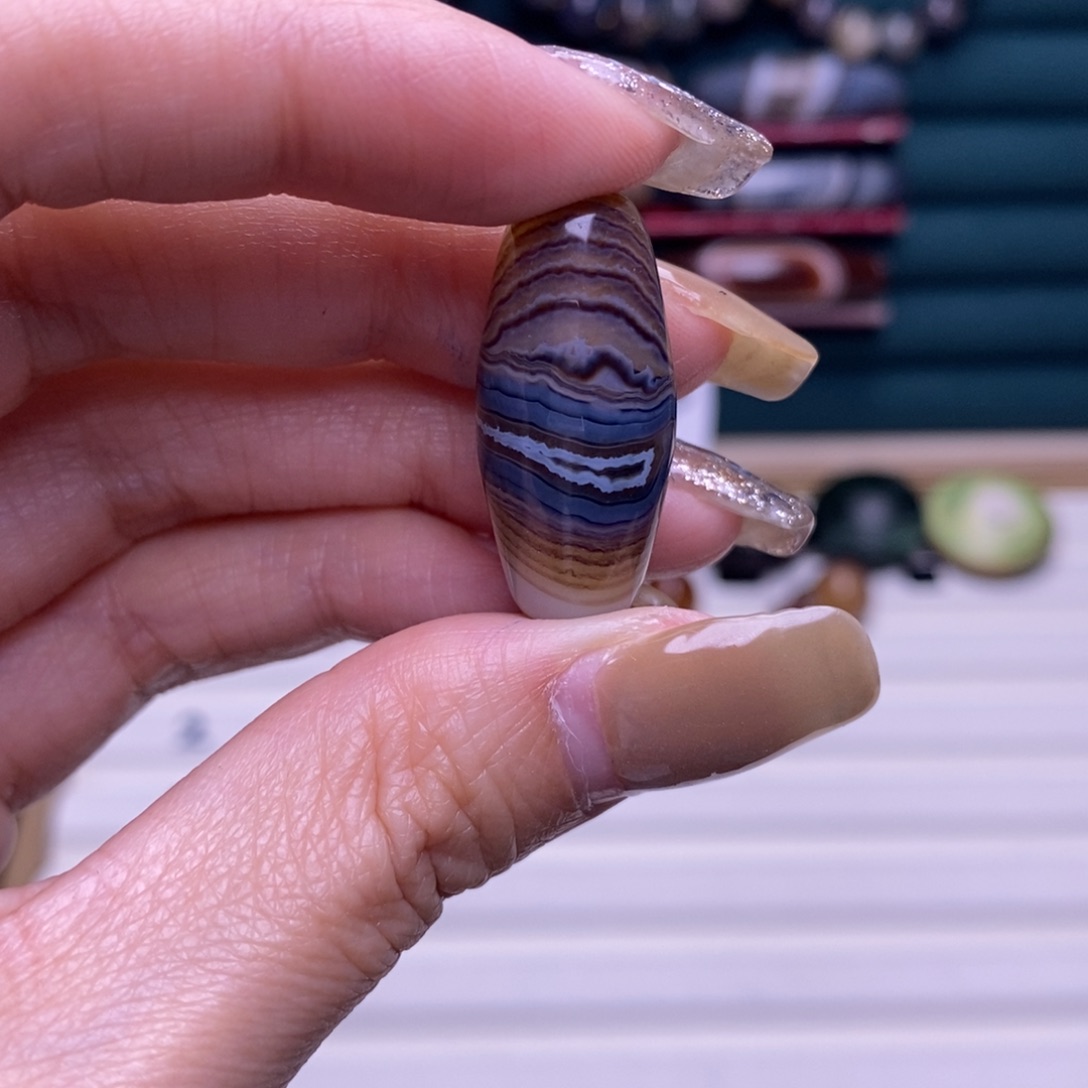 晚***音玛瑙/玉髓合金颈饰