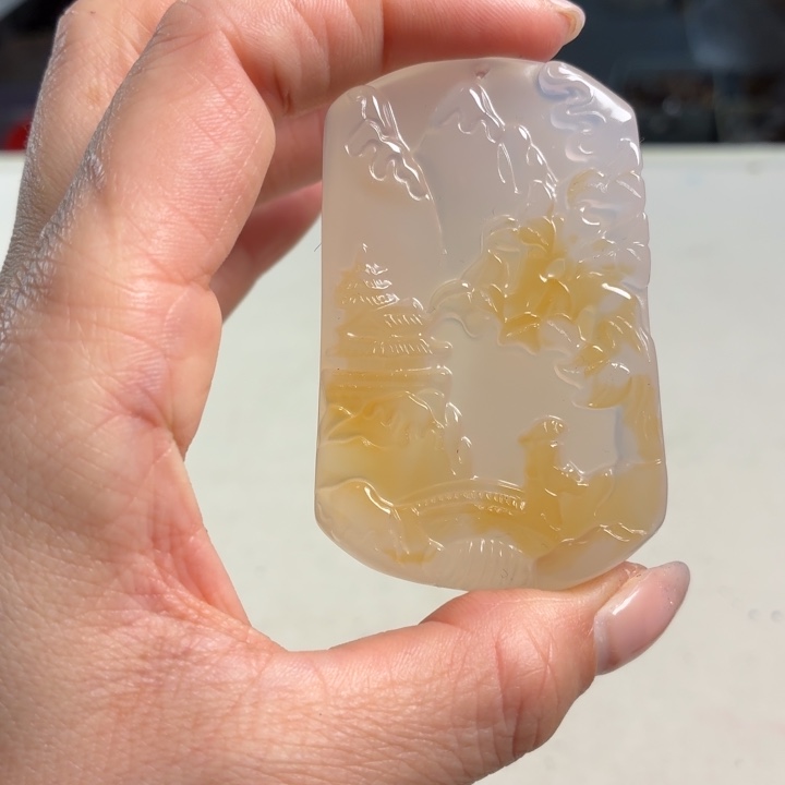 玛瑙/玉髓未镶嵌吊坠(不含链)