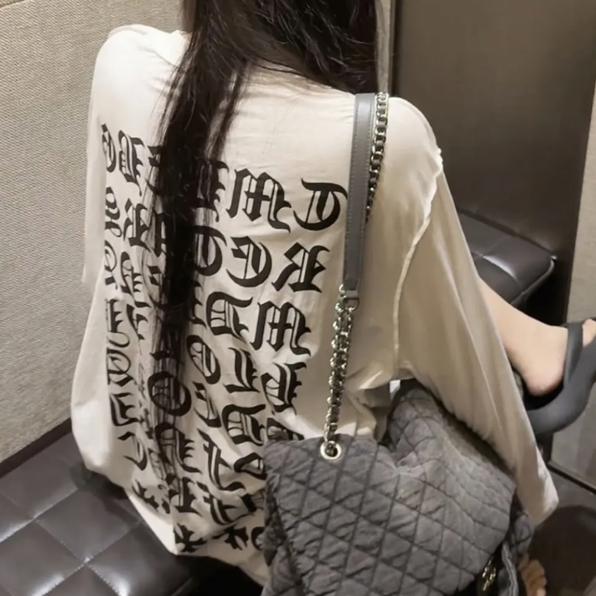梵文字母两面穿长袖