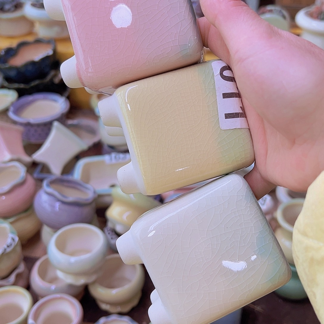 红陶陶瓷花盆当场满12包邮